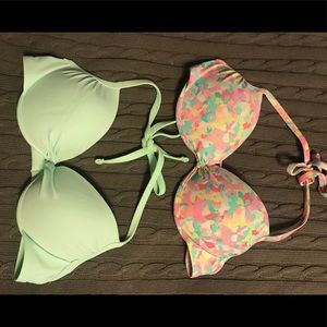 2 BIKINI TOPS- MIX AND MATCH
